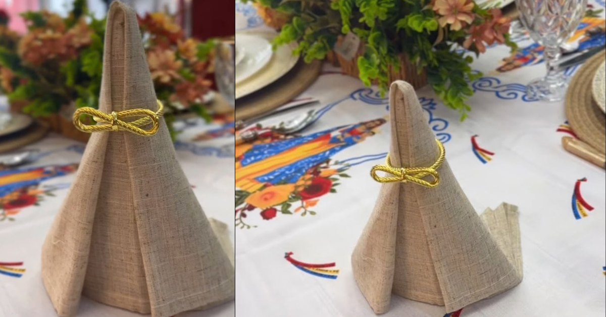 Imagem ilustrativa da notícia VÍDEO: aprenda a fazer uma "Nossa Senhora de Nazaré" para sua mesa posta