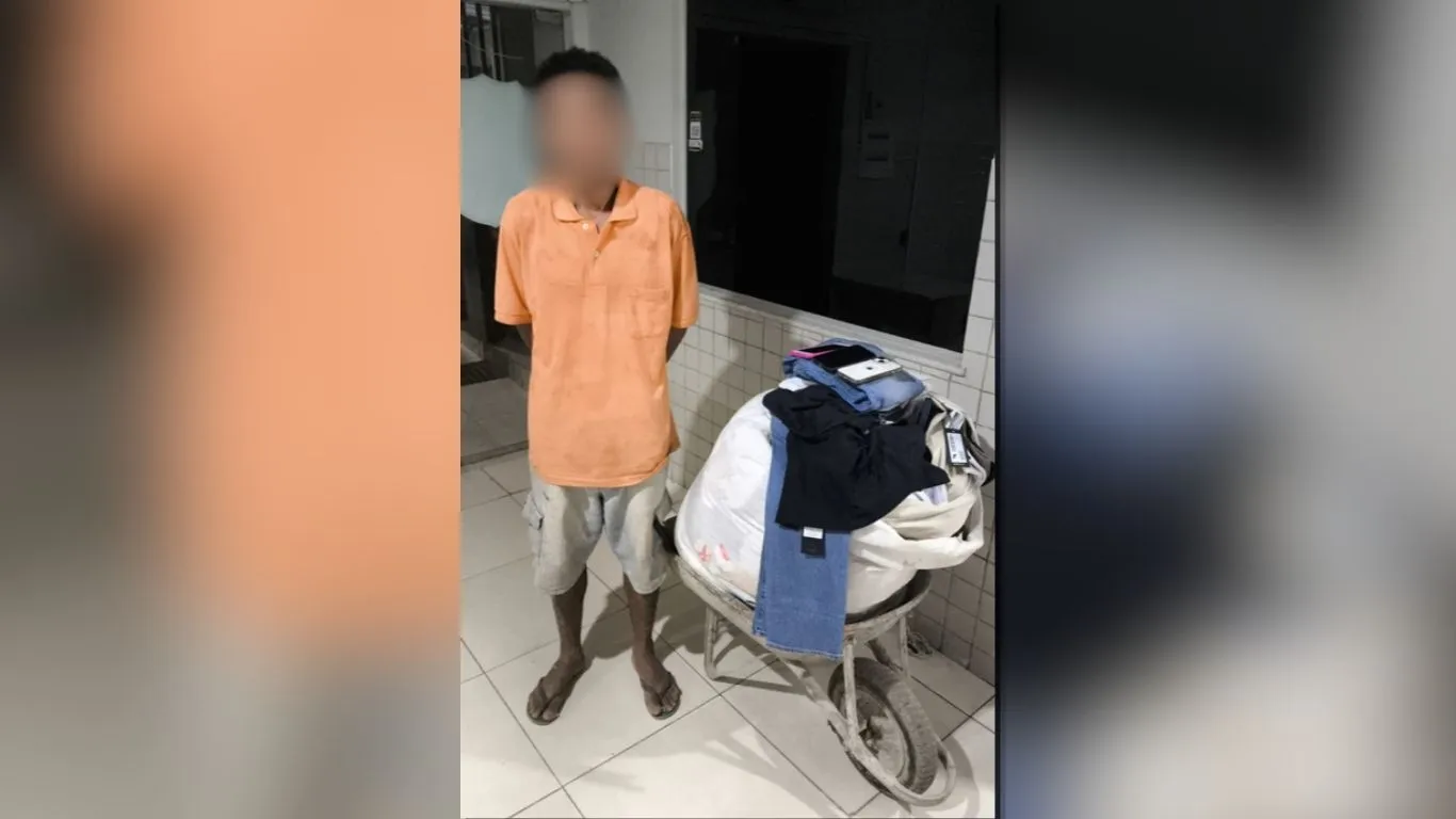 Imagem ilustrativa da notícia: PM prende homem e recupera produtos furtados em Marabá