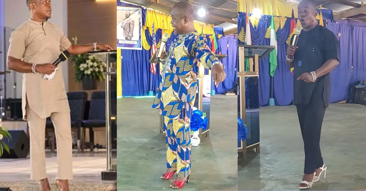 Imagem ilustrativa da notícia: Vídeo: pastor prega de salto alto e divide opiniões na web