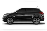 O SUV usa rodas de alumínio aro 17 com pneus 215/60 R17. A suspensão dianteira é independente do tipo McPherson com molas helicoidais.