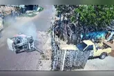 A vítima foi identificada como Victor Henrique Conceição, que conduzia o equipamento quando perdeu o controle da máquina.