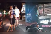 Relatos afirma que caminhão estava sem a sinalização correta.