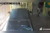 O homem atacou a irmã com o terçado e, em seguida, quebrou os vidros do carro