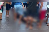 O homem teria sido atingido por um carro, em que o condutor fugiu do local