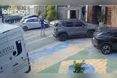 As câmeras de monitoramento da residência registraram a ação