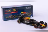 A parceria entre a rede McDonald's e a equipe de F1 Red Bull vai fornecer os modelos miniaturas