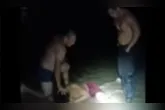 O homem foi resgatado pelos policias longe da margem do rio Tapajós