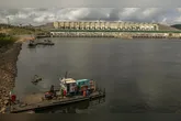 Hidrelétrica em Belo Monte, no Rio Xingu, no estado do Pará