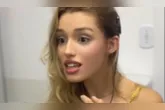 Ryany Lima, de 18 anos, se emocionou ao ouvir a própria voz pela primeira vez após a ativação do implante coclear.