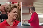 Dilma Rousseff estava acompanhada de apoiadores quando foi vaiada na fila para votação.