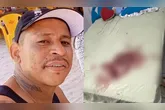 A cama do casal ficou ensanguentada após o esfaqueamento feito pelo suspeito