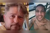 O suspeito (à direita) de ter matado o professor e médico-veterinário foi preso nesta quarta-feira (26)