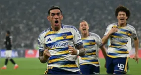 Jogadores do Boca Juniors comemoram gol contra o Vasco na semifinal da Copa Sul-Americana, em duelo que reacende a lembrança da histórica vitória xeneize sobre o Paysandu no Mangueirão.