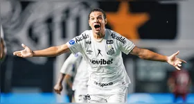 Willian Arão abriu o placar pelo Santos na Vila.