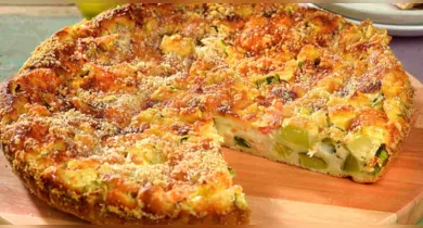 Imagem ilustrativa da notícia: Torta de abobrinha fácil: receita fica pronta em 45 minutos; veja como fazer