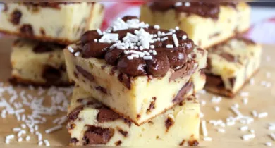 Imagem ilustrativa da notícia: Brownie de leite Ninho: massa úmida e muito fácil de fazer