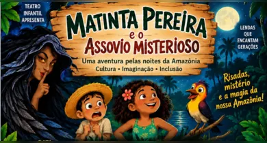 Imagem ilustrativa da notícia: Teatro infantil inclusivo apresenta lenda da Matinta Pereira em Belém