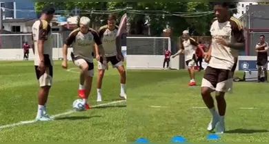 Imagem ilustrativa da notícia: Veja imagens do treino do Flamengo no Baenão em Belém