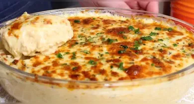 Imagem ilustrativa da notícia: Fricassê de frango cremoso com queijo gratinado no forno