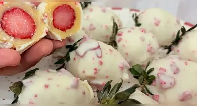 Imagem ilustrativa da notícia: Morango cravejado: aprenda a fazer o doce crocante em casa