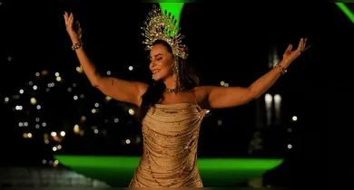 Imagem ilustrativa da notícia: Paolla Oliveira será coroada rainha da Imperatriz neste sábado