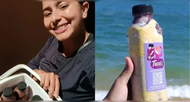 Imagem ilustrativa da notícia: Açaí na garrafa vira febre nas praias e faz empreendedora viralizar