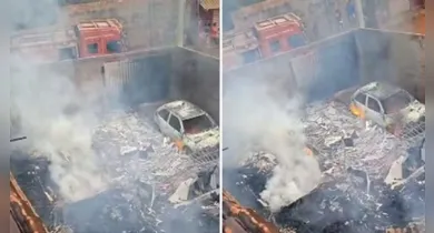 Imagem ilustrativa da notícia: Incêndio destrói casa e carro no setor Planalto 1 em Redenção