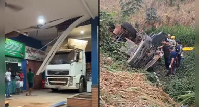 Imagem ilustrativa da notícia: Final de semana tem acidentes e susto com carretas em Novo Repartimento