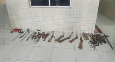 Imagem ilustrativa da notícia: PM apreende armas e munições em barreira na Transcametá