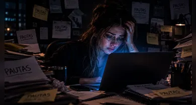 Imagem ilustrativa da notícia: Pesquisa alerta para crise de saúde mental na imprensa