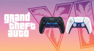 Imagem ilustrativa da notícia: Novos DualSense de GTA 6 inspirados em Vice City já estão à venda