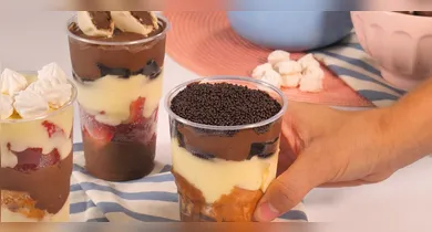 Imagem ilustrativa da notícia: Aprenda a fazer um delicioso Copo da Felicidade com chocolate e biscoitos