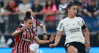 Imagem ilustrativa da notícia: São Paulo vence Corinthians e se aproxima do título do Brasileirão Feminino