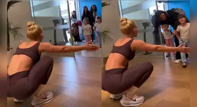 Imagem ilustrativa da notícia: Vídeo: filhas de Virginia viralizam após abraço "frio" na mãe