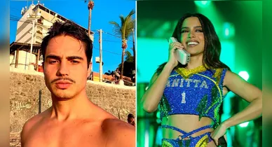 Imagem ilustrativa da notícia: Anitta é flagrada aos beijos com Danilo Mesquita em bar no Rio