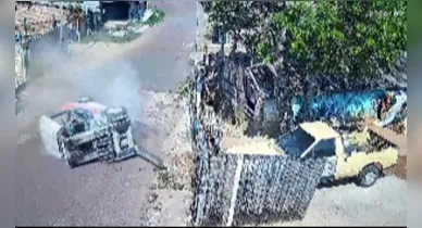 Imagem ilustrativa da notícia: Homem sofre amputação após capotar empilhadeira; veja vídeo