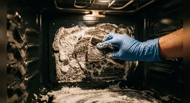 Imagem ilustrativa da notícia: Forno engordurado? Veja mistura com bicarbonato que agiliza a limpeza
