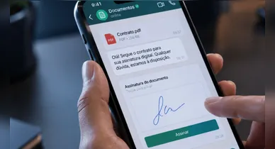 Imagem ilustrativa da notícia: Assinatura pelo WhatsApp: veja como funciona e quando é válida