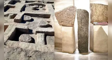 Imagem ilustrativa da notícia: Estela de Ramsés II e cavalo de 3 mil anos é achado no Egito