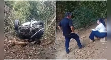 Imagem ilustrativa da notícia: Prefeito de Tucumã e esposa sofrem acidente na BR-153, no Pará