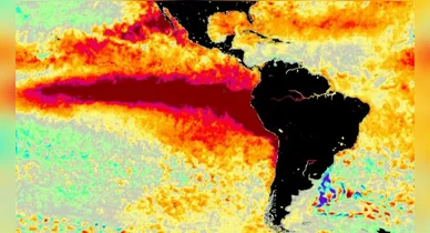 Imagem ilustrativa da notícia: Pacífico chega a +3,2ºC após virada histórica para El Niño