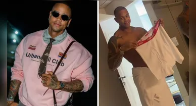 Imagem ilustrativa da notícia: Léo Santana choca a web ao mostrar tamanho de sua cueca; veja