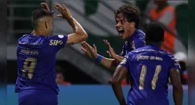 Imagem ilustrativa da notícia: Palmeiras goleia Santos de 3 a 0 e abre vantagem no jogo de ida Copa do Brasil