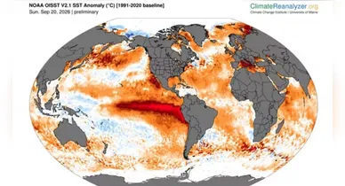Imagem ilustrativa da notícia: El Niño: oceano atinge marca recorde de calor antes de pico