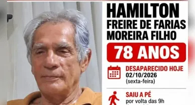 Imagem ilustrativa da notícia: Família faz busca por idoso desaparecido desde a última sexta (2/10)
