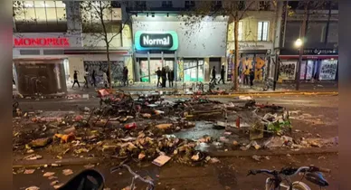 Imagem ilustrativa da notícia: Manifestante perde a mão e 400 são detidos em protesto na França
