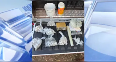 Imagem ilustrativa da notícia: Homem é preso com drogas escondidas em potes de creme de cabelo