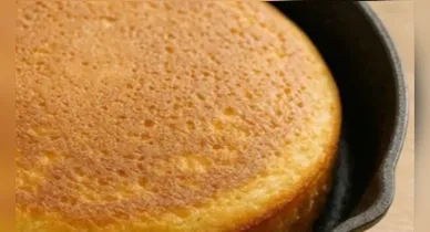 Imagem ilustrativa da notícia: Bolo de frigideira com 1 ovo fica pronto em 10 minutos