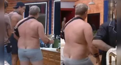 Imagem ilustrativa da notícia: A Fazenda 18: Serginho Cabeção é humilhado por andar de cueca