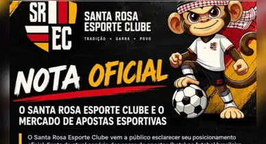 Imagem ilustrativa da notícia: Santa Rosa critica bets e cobra respeito à marca do clube